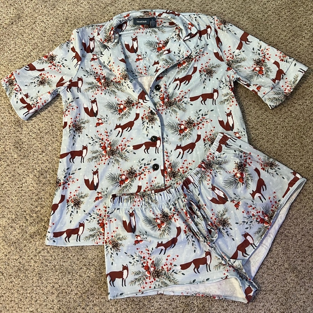 ModCloth Matching Fox Pajama Set